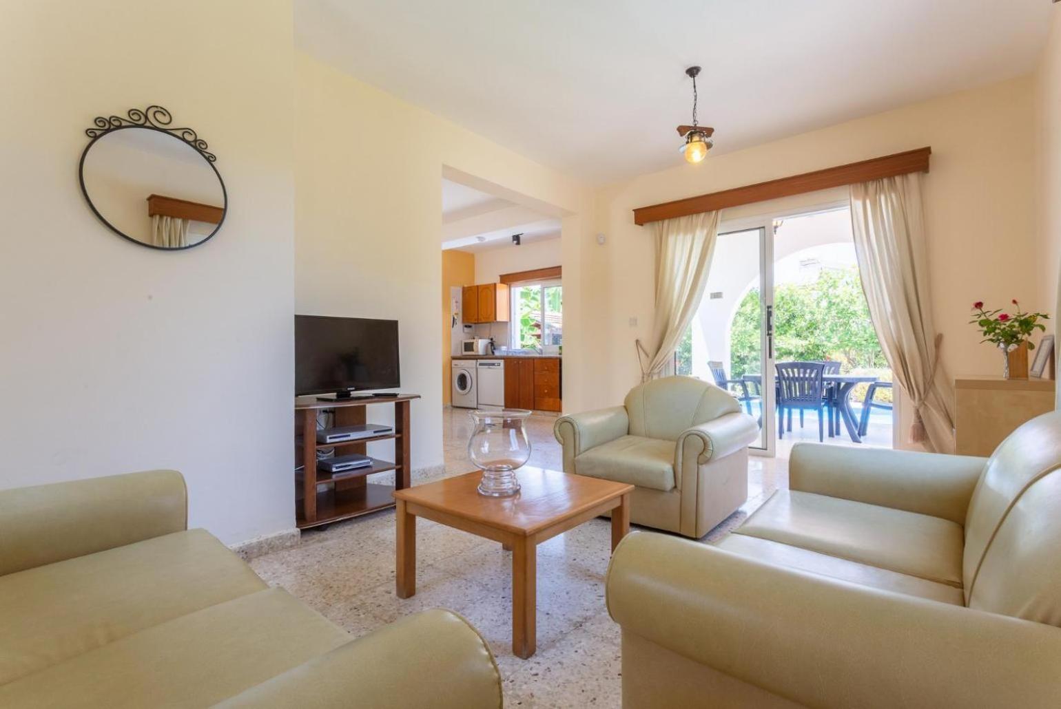 Sun Beach Villa Thio Polis Exterior foto