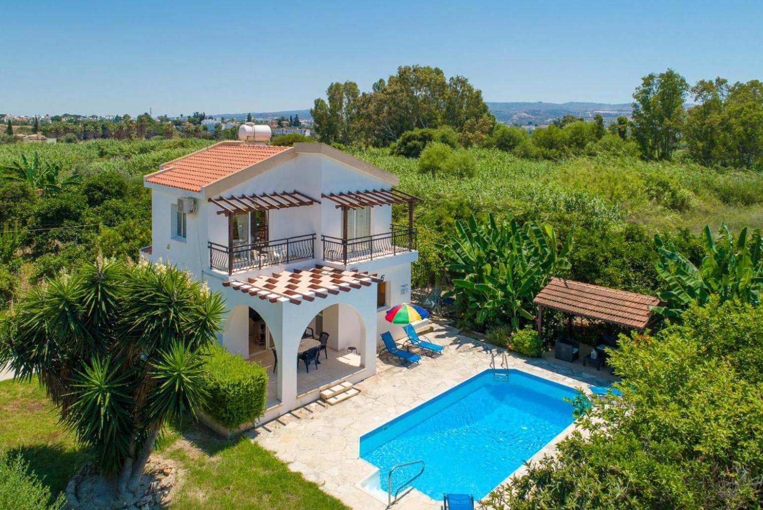 Sun Beach Villa Thio Polis Exterior foto
